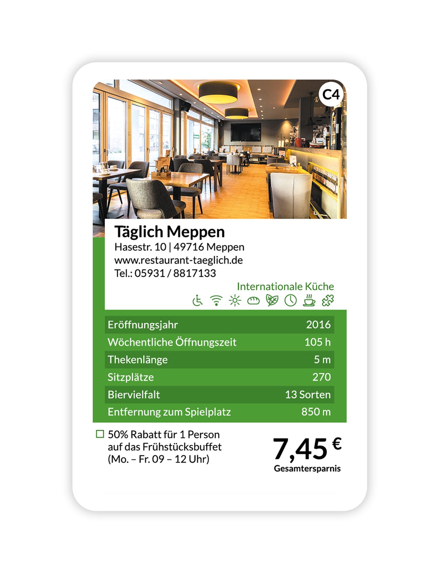 Vorverkauf: Emsland Quartett Restaurants 2024