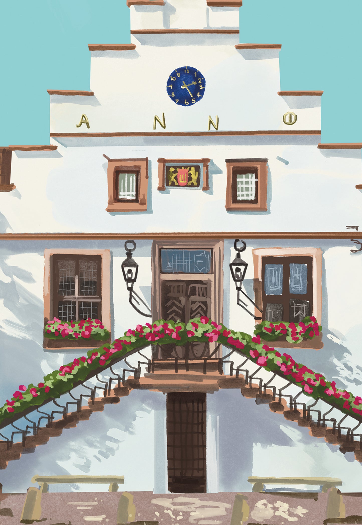 Lingener Rathaus - Limitierte Künstler Edition