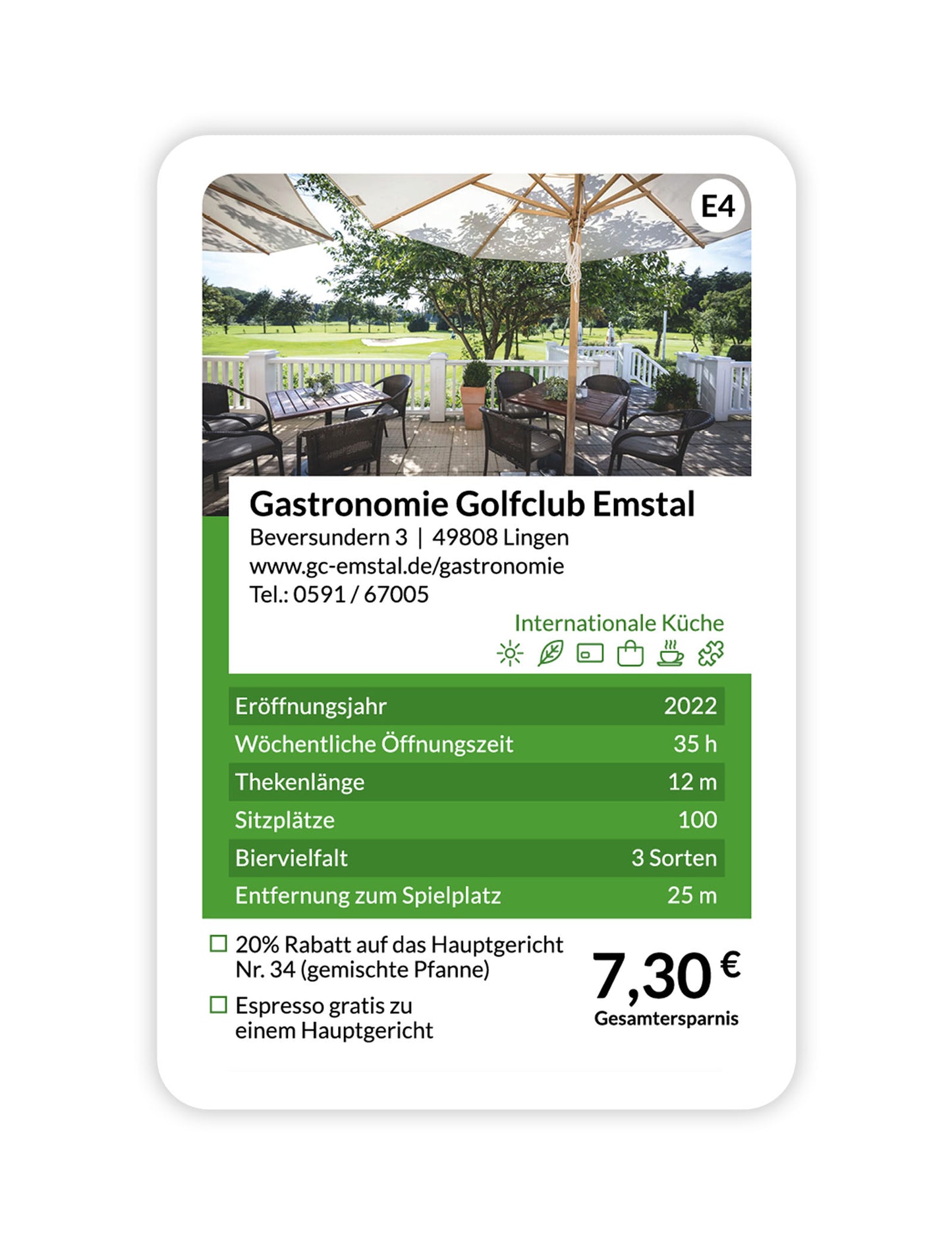 Vorverkauf: Emsland Quartett Restaurants 2024