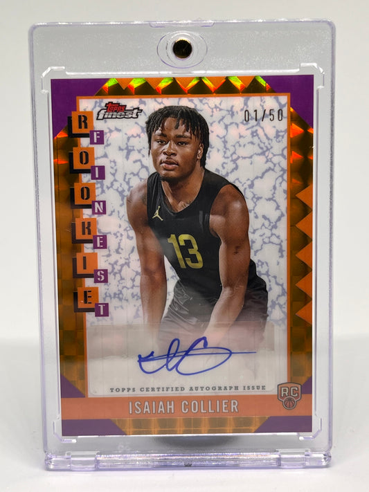 Topps: Isaiah Collier 1/50 (RC AUTO/Gold Refrector)