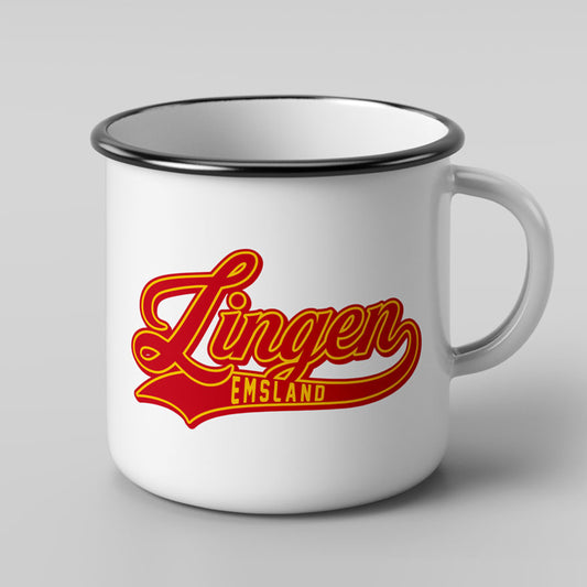 Lingen (Emsland) – Emaille Tasse